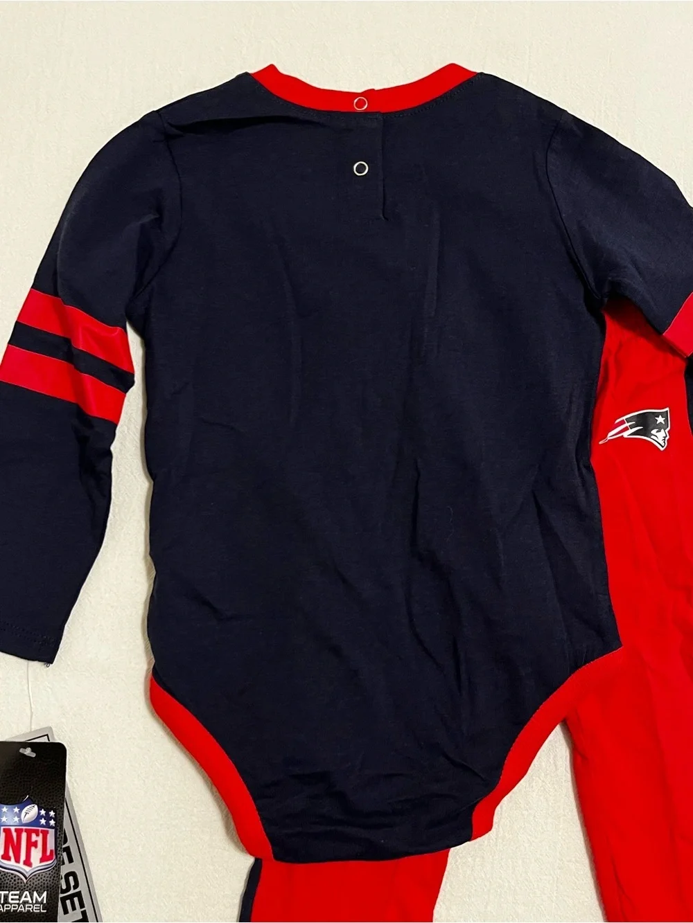 NWT NFL Patriots Two Piece Matching Set 18mo Future Champ Navy Red Shirt Pants